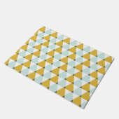 Het moderne Geometrische Patroon van de Driehoeken Deurmat (Schuin)