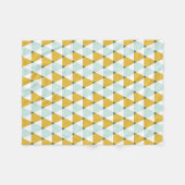 Het moderne Geometrische Patroon van de Driehoeken Fleece Deken (Voorkant (Horizontaal))