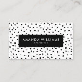 Het moderne Gevormde Stip van de Inkt Visitekaartje (Voorkant)