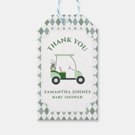 Het moderne golf Baby shower Cadeaulabel