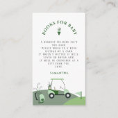 Het moderne golf Baby shower Informatiekaartje (Voorkant)