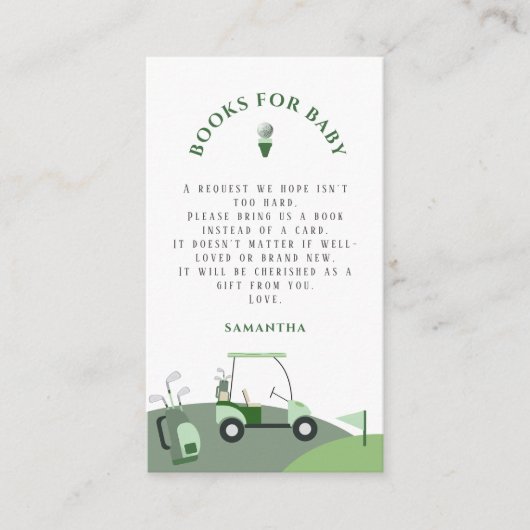 Het moderne golf Baby shower Informatiekaartje (Voorkant)