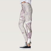 Het moderne griezelpatroon van de waterverf in Cut Leggings (Links)