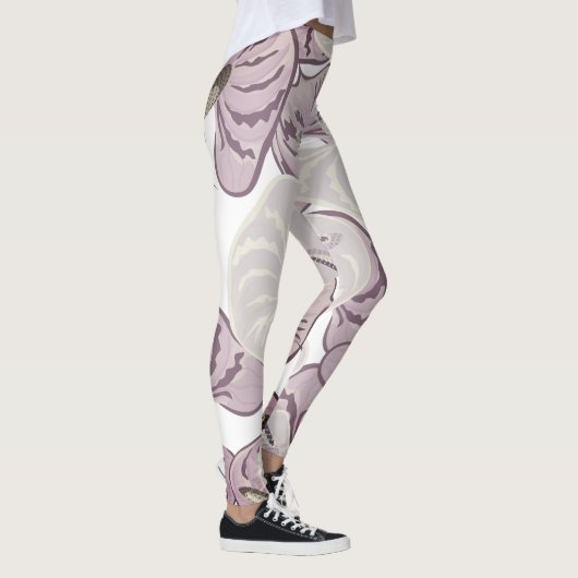 Het moderne griezelpatroon van de waterverf in Cut Leggings (Rechts)
