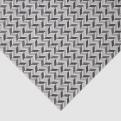 Het moderne grijze monogram van het chevron tissuepapier (Detail)