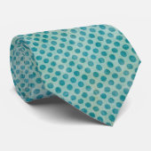 Het moderne groene en Blauwgroen Polka Dot Pattern Stropdas (Opgerold)