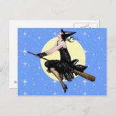 Het moderne heks Briefkaart (Voorkant / Achterkant)