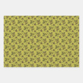 Het moderne Holly Christmas Plant winterpatroon Inpakpapier Vel (Voorkant 2)