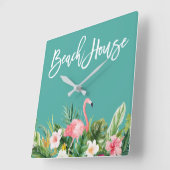 Het moderne Huis van het Strand van het Manuscript Vierkante Klok (Hoek)