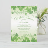 Het moderne Irish Shamrock Vrijgezellenfeest Kaart (Staand voorkant)