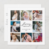 Het moderne jaar in de Review 8 Photo Collage Holi Kaart (Voorkant / Achterkant)