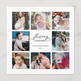 Het moderne jaar in de Review 8 Photo Collage Holi Kaart