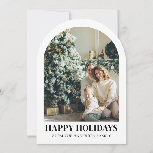 Het moderne jaar in de Review Kerstvakantie Arch Kaart (Voorkant)