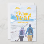 Het moderne jaar in Review Vakantie Fotokaart Feestdagenkaart (Voorkant)