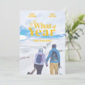 Het moderne jaar in Review Vakantie Fotokaart Feestdagenkaart (Staand voorkant)