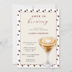 Het moderne koffie Vrijgezellenfeest Kaart