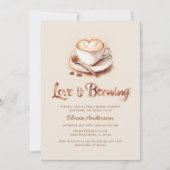 Het moderne koffie Vrijgezellenfeest Kaart (Voorkant)