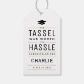 Het moderne kwastje was het Afstuderen waard Cadeaulabel (Voorkant)