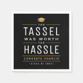 Het moderne kwastje was het Afstuderen waard Servet (Voorkant)