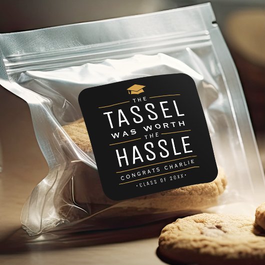 Het moderne kwastje was het Afstuderen waard Vierkante Sticker