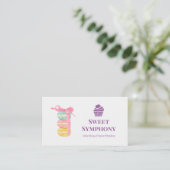 Het moderne Lavender Sweet Symphony Visitekaartje (Staand voorkant)