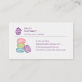 Het moderne Lavender Sweet Symphony Visitekaartje (Achterkant)