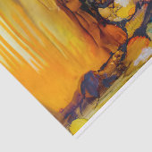 Het moderne Levendige Abstracte Schilderen van de  Tissuepapier (Detail)