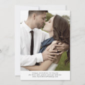 Het moderne Lichte Malplaatje van de Foto van het  Save The Date (Achterkant)