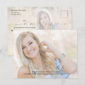 Het moderne Manuscript 2 Afstuderen van de Foto sp Aankondigingskaart (Voorkant / Achterkant)