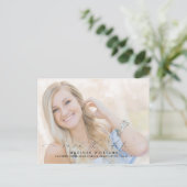 Het moderne Manuscript 2 Afstuderen van de Foto sp Aankondigingskaart (Staand voorkant)