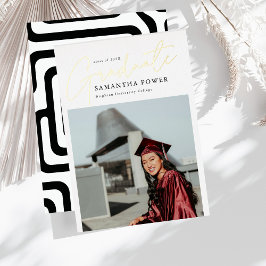 Het moderne Manuscript Afstuderen 2 Afstuderen van Folie Uitnodiging