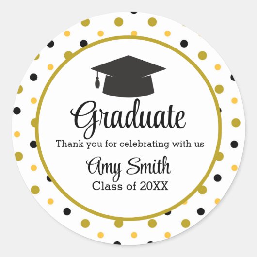 Het moderne Manuscript Afstuderen Dank u Sticker (Voorkant)