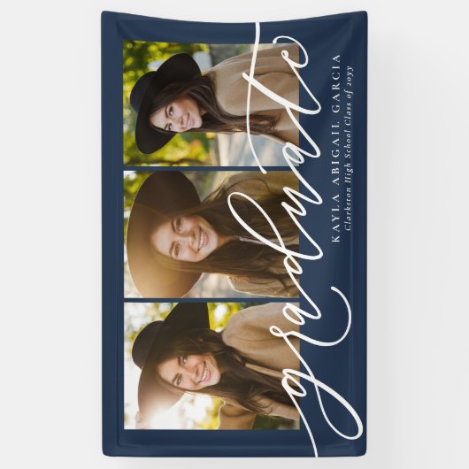 Het moderne manuscript afstuderen drie afstuderen  spandoek (Verticaal)