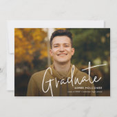 Het moderne Manuscript Afstuderen Eenvoudig Afstud Aankondiging (Voorkant)