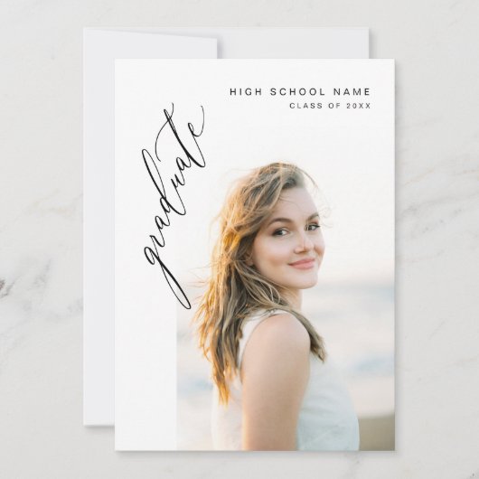 Het moderne Manuscript Afstuderen Eenvoudig Afstud Aankondiging (Voorkant)