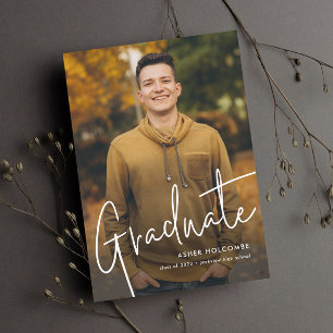 Het moderne Manuscript Afstuderen Eenvoudig Afstud Aankondiging