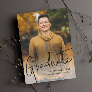 Het moderne Manuscript Afstuderen Eenvoudig Afstud Aankondiging