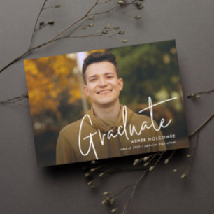 Het moderne Manuscript Afstuderen Eenvoudig Afstud Aankondiging