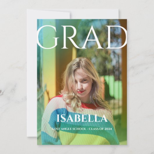 Het moderne Manuscript Afstuderen Eenvoudig Afstud Aankondiging (Voorkant)