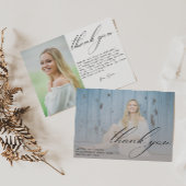 Het moderne Manuscript Afstuderen Eenvoudig Afstud Bedankkaart