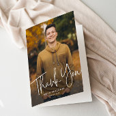 Het moderne Manuscript Afstuderen Eenvoudig Afstud Bedankkaart