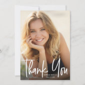 Het moderne Manuscript Afstuderen Eenvoudig Afstud Bedankkaart (Voorkant)