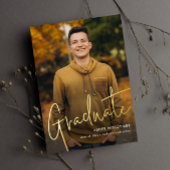 Het moderne Manuscript Afstuderen Eenvoudig Afstud Folie Uitnodiging