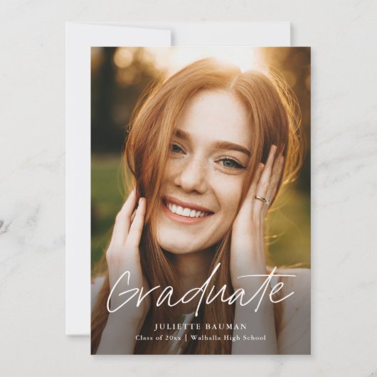 Het moderne Manuscript Afstuderen Eenvoudig Afstud Kaart (Voorkant)