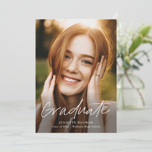 Het moderne Manuscript Afstuderen Eenvoudig Afstud Kaart (Staand voorkant)