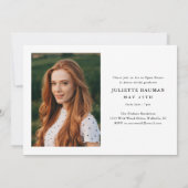 Het moderne Manuscript Afstuderen Eenvoudig Afstud Kaart (Achterkant)