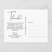 Het moderne Manuscript Afstuderen het Afstuderen v Briefkaart (Achterkant)