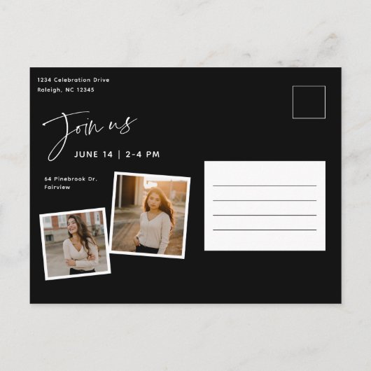 Het moderne Manuscript Afstuderen het Afstuderen v Briefkaart (Achterkant)