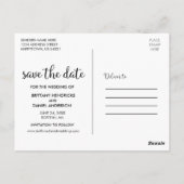 Het moderne Manuscript bewaart de Foto van de Datu Briefkaart (Achterkant)