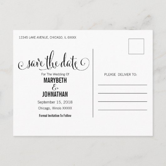 Het moderne Manuscript bewaart het Briefkaart van (Achterkant)